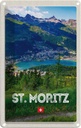 Blechschild 18x12 cm St. Moritz Österreich Ausblich Reise Bildmotiv Reisemotiv Abenteuer Reisen Urlaub