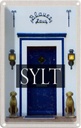 Blechschild 18x12 cm Sylt Deutschland Blaues Haus Bildmotiv Reisemotiv Abenteuer Reisen Urlaub