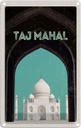 Blechschild 18x12 cm Indien Asien Taj Mahal Kultur Bildmotiv Reisemotiv Abenteuer Reisen Urlaub
