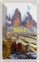 Blechschild 18x12 cm Tirol Wanderung Schuhe kaltes Getränk Bildmotiv Reisemotiv Abenteuer Reisen Urlaub