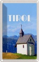 Blechschild 18x12 cm Tirol Kirche auf den BergWald Abenteuer Reisen Urlaub