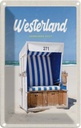 Blechschild 18x12 cm Westerland Sylt Schleswig-Holstein Bildmotiv Reisemotiv Abenteuer Reisen Urlaub
