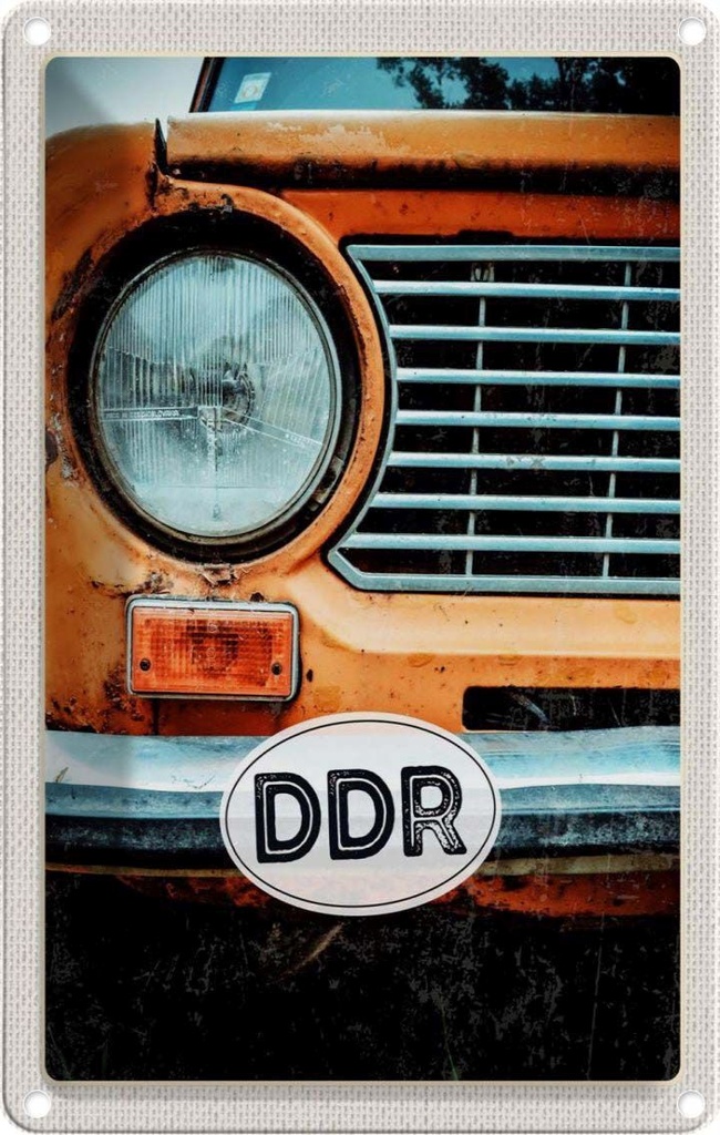[LA-1782556] Blechschild 18x12 cm Deutschland BRD Urlaub DDR geteilt 1949 Krieg Bildmotiv Reisemotiv Abenteuer Reisen