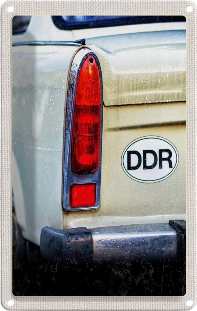 [LA-1782560] Blechschild 18x12 cm Berlin DDR Symbol Fahrzeug Krieg Bildmotiv Reisemotiv Abenteuer Reisen Urlaub