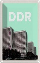 Blechschild 18x12 cm Deutschland DDR Zeit Hochhäuser Krieg Bildmotiv Reisemotiv Abenteuer Reisen Urlaub