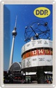 Blechschild 18x12 cm Berlin Alexanderplatz Weltzeituhr Bildmotiv Reisemotiv Abenteuer Reisen Urlaub