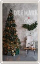 Blechschild 18x12 cm Dänemark Weihnachten Weihnachtsbaum Abenteuer Reisen Urlaub Ostern Gruß
