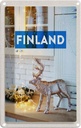 Blechschild 18x12 cm Finnland Hirsch Lichterkette Schrank Abenteuer Reisen Urlaub