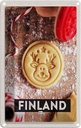 Blechschild 18x12 cm Finnland Hirsch Plätzchen Weihnachten Abenteuer Reisen Urlaub Ostern Gruß