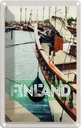 Blechschild 18x12 cm Finnland Wasser Meer Schiff Bildmotiv Reisemotiv Abenteuer Reisen Urlaub