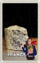 Blechschild 18x12 cm Frankreich Schimmelkäse Tradition Abenteuer Reisen Urlaub