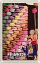 Blechschild 18x12 cm Frankreich Süßspeisen Macarons süß Abenteuer Reisen Urlaub