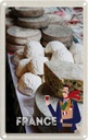 Blechschild 18x12 cm Frankreich Schimmelkäse Wein Essen Abenteuer Reisen Urlaub