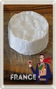 Blechschild 18x12 cm Frankreich Camembert Käse Baguette Abenteuer Reisen Urlaub