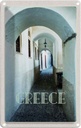 Blechschild 18x12 cm Greece Griechenland Durchgang Gebäude Bildmotiv Reisemotiv Abenteuer Reisen Urlaub