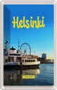 Blechschild 18x12 cm Helsinki Finnland Schiff Riesenrad Bildmotiv Reisemotiv Abenteuer Reisen Urlaub