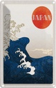 Blechschild 18x12 cm Japan Asien Wellen Meer Flut Bildmotiv Reisemotiv Abenteuer Reisen Urlaub