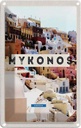 Blechschild 18x12 cm Griechenland Mykonos Greece Bildmotiv Reisemotiv Abenteuer Reisen Urlaub