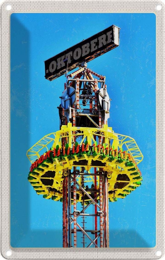 [LA-1782687] Blechschild 18x12 cm Oktoberfest München Kirmes Feier Feiern Party