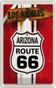 Blechschild 18x12 cm USA Los Urlaub Route 66 Angeles Arizona Bildmotiv Reisemotiv Abenteuer Reisen