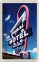 Blechschild 18x12 cm Amerika USA Urlaub Route 66 Supai Motel Bildmotiv Reisemotiv Abenteuer Reisen