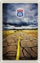 Blechschild 18x12 cm Amerika USA Urlaub Route 66 Straße Gewitter Bildmotiv Reisemotiv Abenteuer Reisen