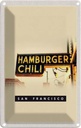 Blechschild 18x12 cm San Francisco Hamburger Chili Essen Bildmotiv Reisemotiv Abenteuer Reisen Urlaub