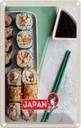 Blechschild 18x12 cm Japan Asien Urlaub Sushi Fisch Thunfisch Soße Bildmotiv Reisemotiv Abenteuer Reisen