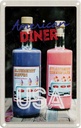 Blechschild 18x12 cm Amerika Diner USA Urlaub American Restaurant blau Muffin Bildmotiv Reisemotiv Abenteuer Reisen