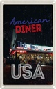 Blechschild 18x12 cm USA Diner Urlaub American Restaurant Lunch Dinner Bildmotiv Reisemotiv Abenteuer Reisen Amerika