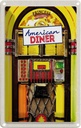 Blechschild 18x12 cm Amerika USA Urlaub American Diner Musikbox tanzen Bildmotiv Reisemotiv Abenteuer Reisen