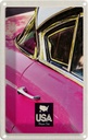 Blechschild 18x12 cm Amerika Oldtimer Urlaub rosa silber Bildmotiv Reisemotiv Abenteuer Reisen USA