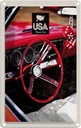 Blechschild 18x12 cm Amerika Oldtimer USA Urlaub Rot Würfel Bildmotiv Reisemotiv Abenteuer Reisen