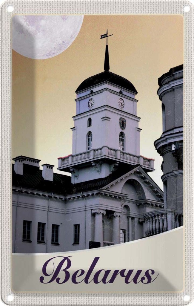 [LA-1782848] Blechschild 18x12 cm Belarus Architektur Gebäude Bildmotiv Reisemotiv Abenteuer Reisen Urlaub Häuser