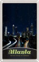 Blechschild 18x12 cm Atlanta Amerika USA Urlaub Stadt Straße Gebäude Bildmotiv Reisemotiv Abenteuer Reisen