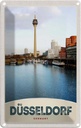 Blechschild 18x12 cm Düsseldorf Fernsehturm Bildmotiv Reisemotiv Abenteuer Reisen Urlaub