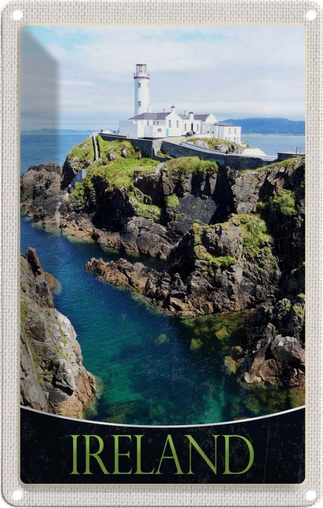 Blechschild 18x12 cm Irland Inselstaat Westeuropa Bildmotiv Reisemotiv Abenteuer Reisen Urlaub