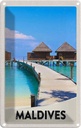 Blechschild 18x12 cm Malediven Insel Amerika Bildmotiv Reisemotiv Abenteuer Reisen USA Urlaub