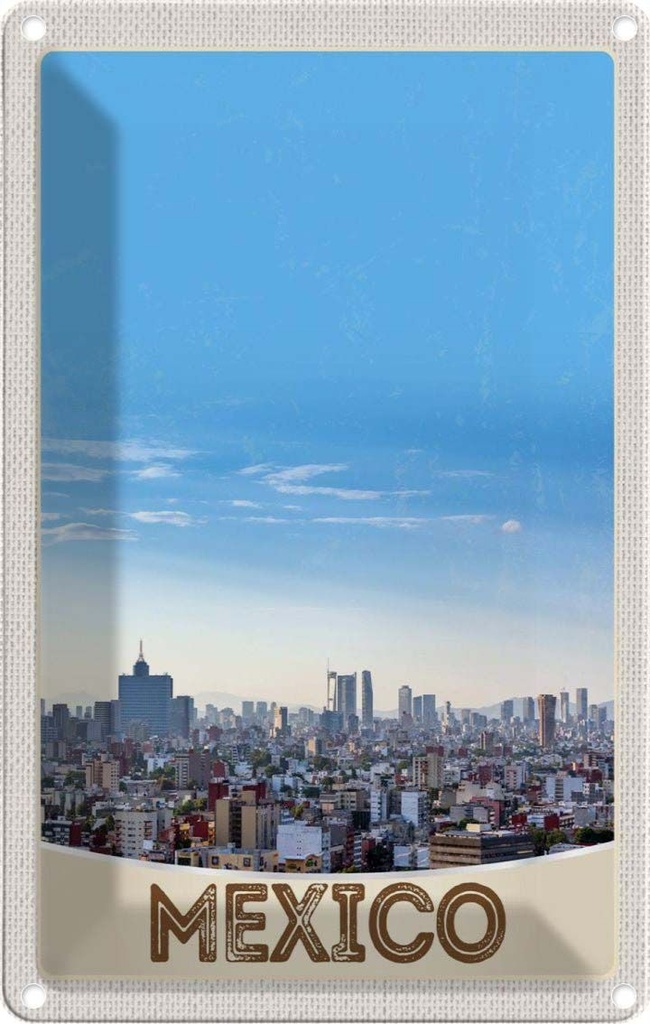 [LA-1782986] Blechschild 18x12 cm Aussicht auf USA Urlaub Mexiko Amerika Bildmotiv Reisemotiv Abenteuer Reisen