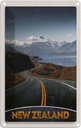 Blechschild 18x12 cm Neuseeland Straße Bildmotiv Reisemotiv Abenteuer Reisen Urlaub