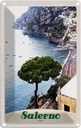 Blechschild 18x12 cm Salerno Italien Strand Sonne Boot Bildmotiv Reisemotiv Abenteuer Reisen Urlaub