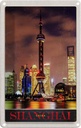 Blechschild 18x12 cm Shanghai China Stadt Tower Bildmotiv Reisemotiv Abenteuer Reisen Urlaub