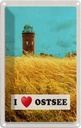 Blechschild 18x12 cm Ostsee Turm Weide Himmel Bildmotiv Reisemotiv Abenteuer Reisen Urlaub
