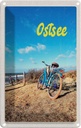 Blechschild 18x12 cm Ostsee Fahrradtour Strand Fahrrad Bildmotiv Reisemotiv Abenteuer Reisen Urlaub