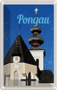 Blechschild 18x12 cm Pongau Österreich Kirche Stadt Bildmotiv Reisemotiv Abenteuer Reisen Urlaub
