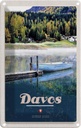 Blechschild 18x12 cm Davos Schweiz See Wanderung Bildmotiv Reisemotiv Abenteuer Reisen Urlaub