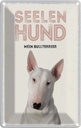 Blechschild 18x12 cm Seelen Hund mein Bullterrier