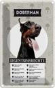 Blechschild 18x12 cm Dobermann Eigentumsrechte Hund