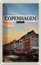 Blechschild 18x12 cm Copenhagen Denmark Sonnenuntergang Bildmotiv Reisemotiv Abenteuer Reisen