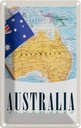 Blechschild 18x12 cm Australien Kontinent Atlas Karte Bildmotiv Reisemotiv Abenteuer Reisen